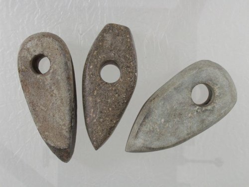 Neolitické sekeromlaty, výběr z lokalit Uherskohradišťska, 5.–4. tisíciletí př. n. l.